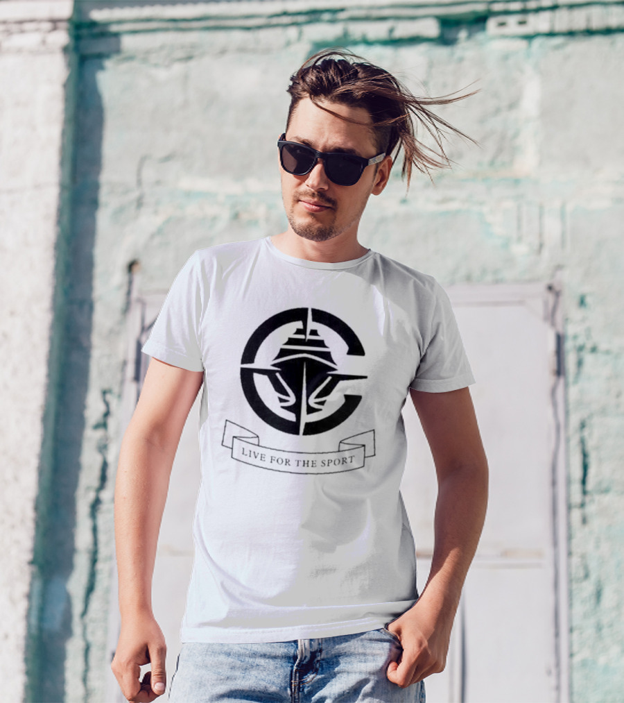 Live For The Sport Lac New Logo Helmet T-Shirt