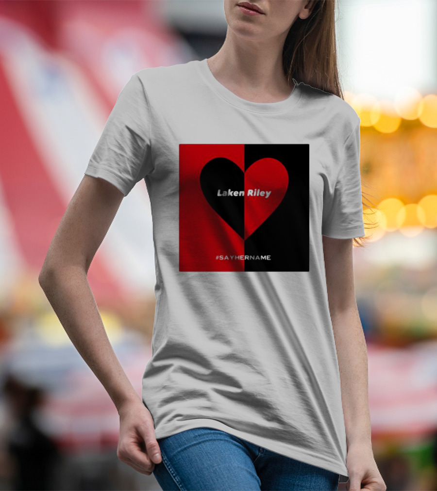 Laken Riley Heart #SayHerName T-Shirt