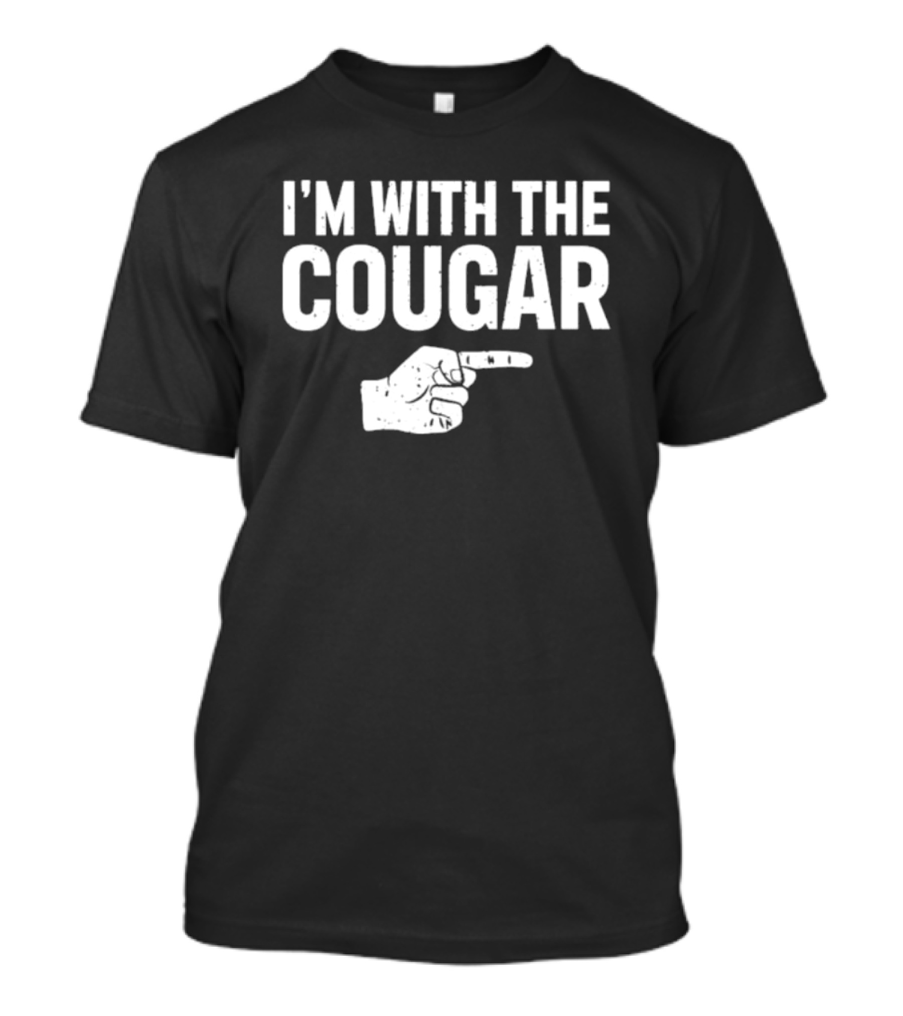 Mark Titus Show I’m With The Cougar Pointing Hand T-Shirt