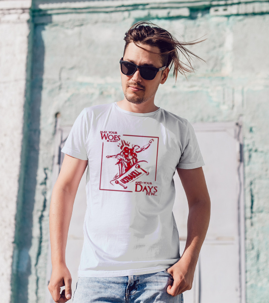 May Your Woes Be Many Ultrakill And Your Days Few Skateboarding Robot T-Shirt