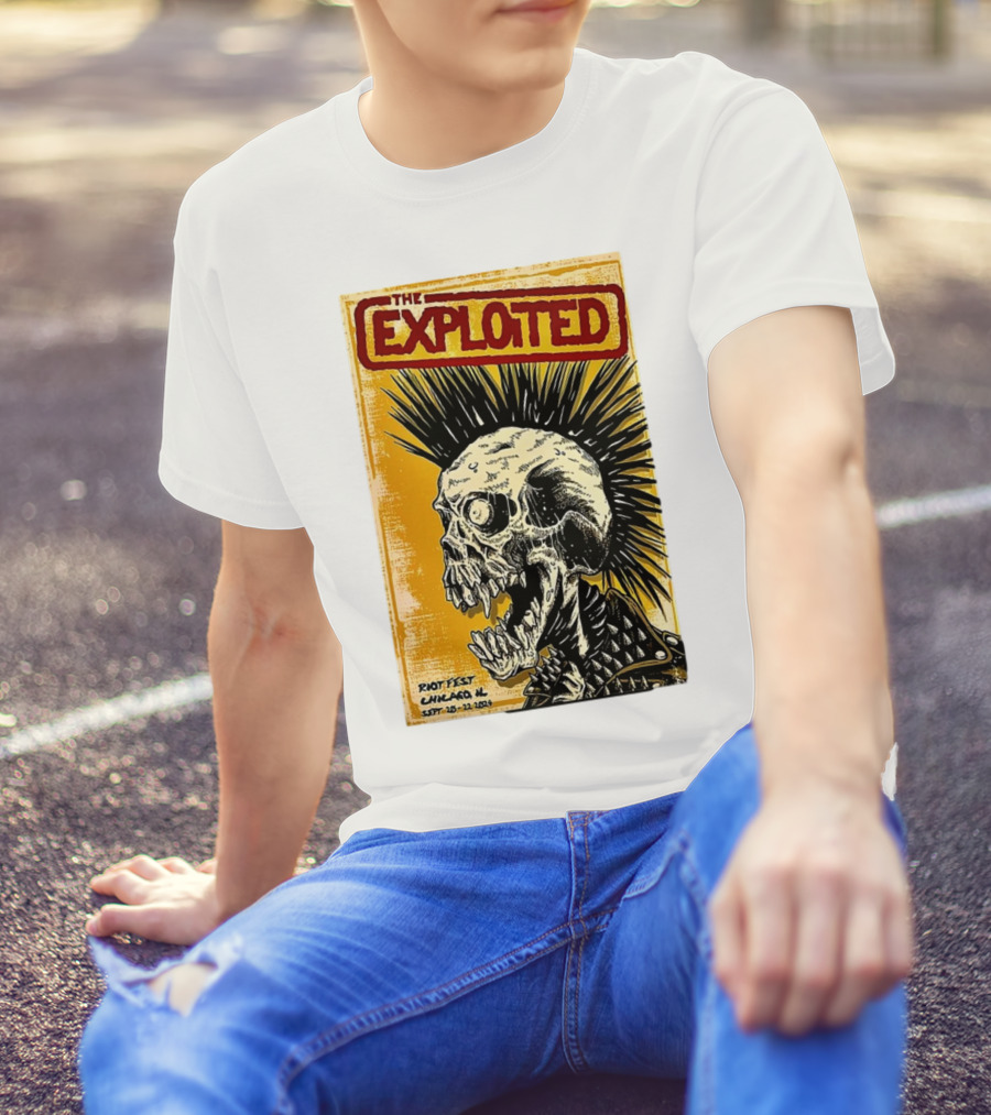 The Exploited Skull Riot Fest Chicago IL Sept 20-22 T-Shirt