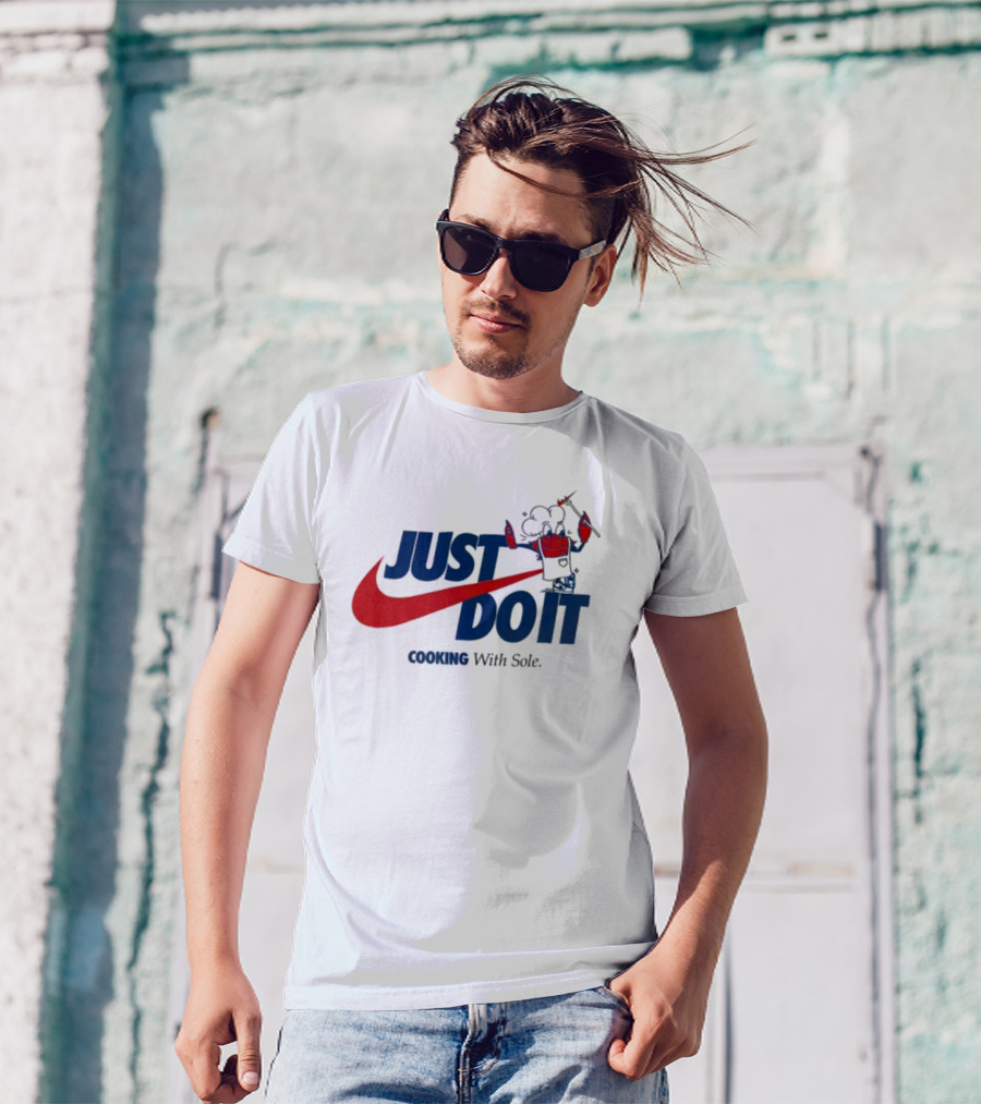 JUST DO IT Cooking With Sole Chef Swoosh T-Shirt