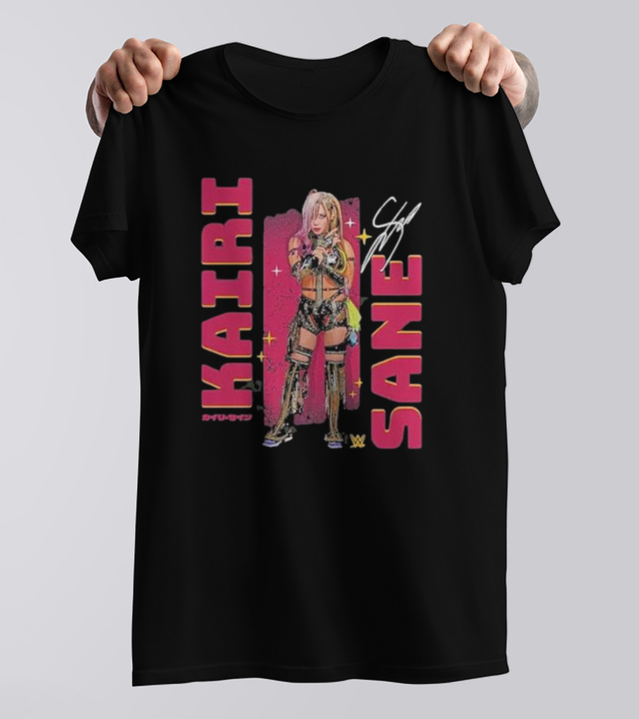Kairi Sane Signature Pose WWE Graphic 500 Level Women's T-Shirt