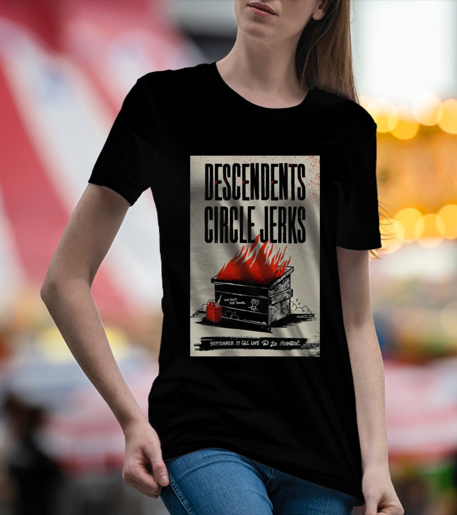 Descendents Circle Jerks Live Fast Die Young Grand Rapids September 17 2024 GLC Live At 20 Monroe Concert T-Shirt