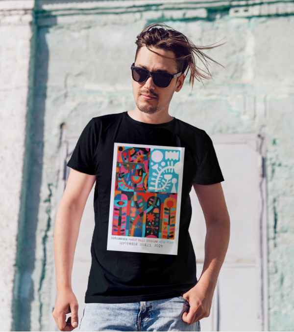 Khruangbin Forest Hills Stadium New York September 20 And 21 2024 Psychedelic Abstract T-Shirt