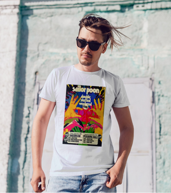 Sailor Poon Double Stuffed Weekend Sagebrush Pershing Hall Sep 20 21 Texas Tour T-Shirt