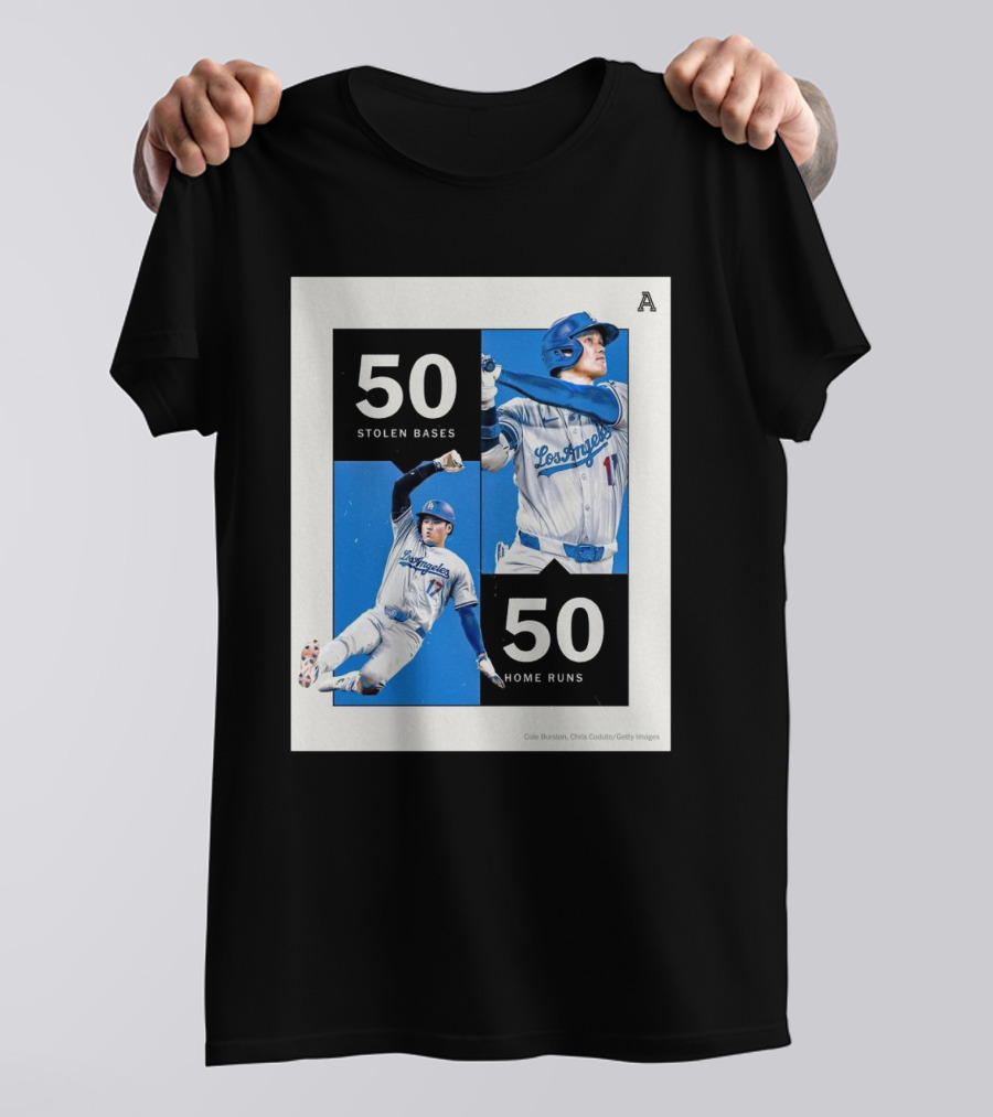Shohei Ohtani Achieves 50 Stolen Bases And 50 Home Runs Milestone T-Shirt