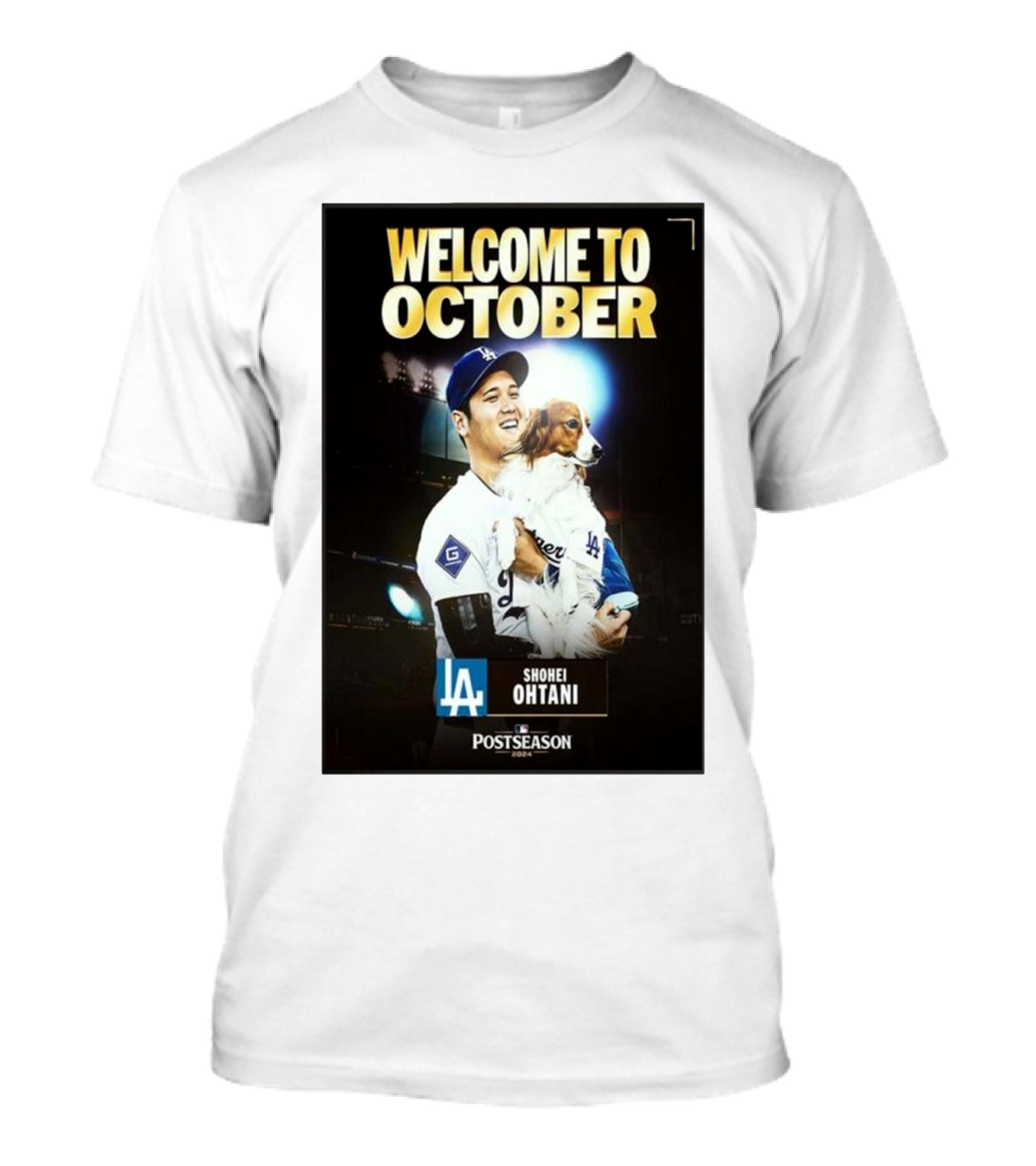 Welcome To October Shohei Ohtani Los Angeles Dodgers MLB Postseason T-Shirt