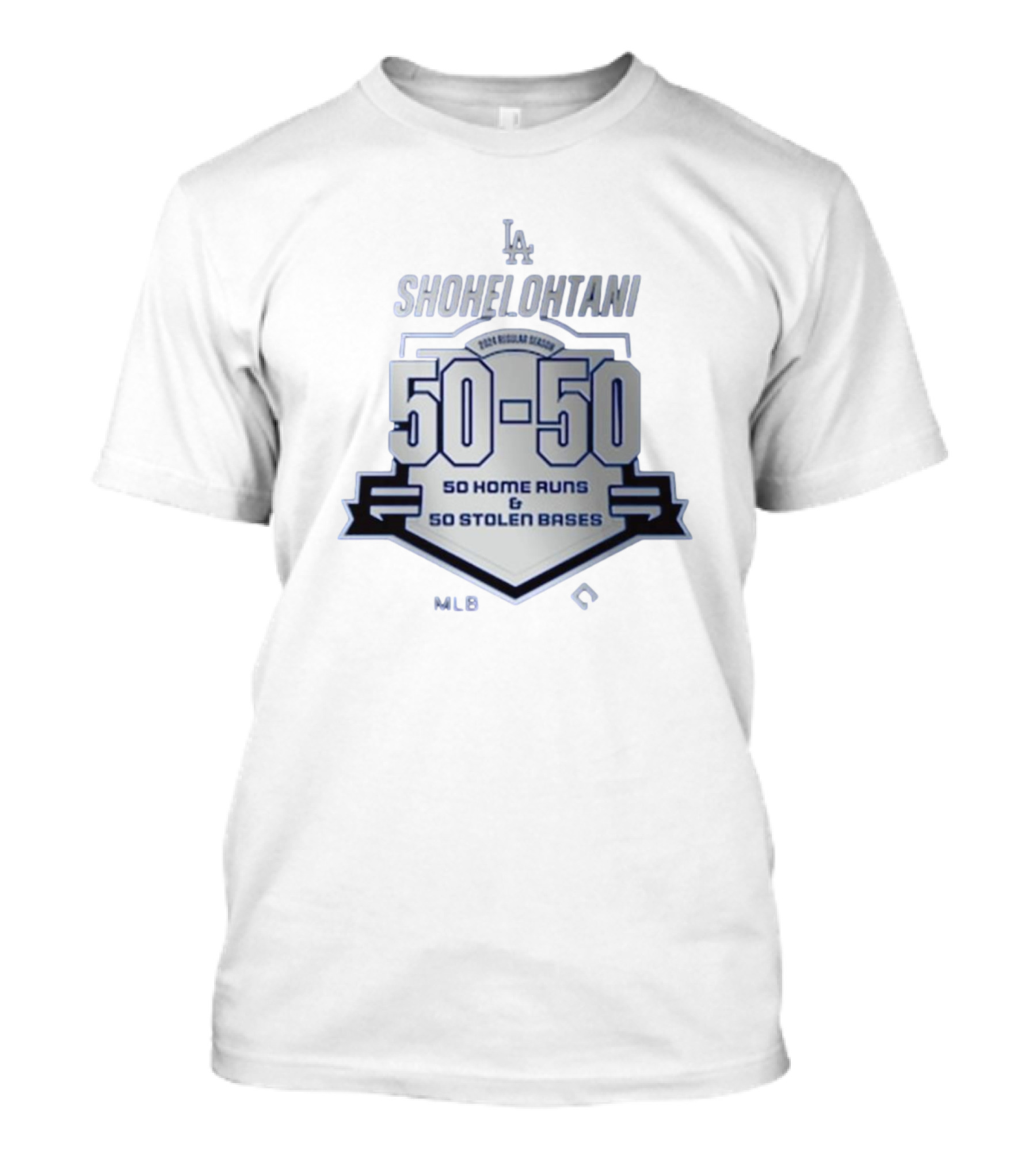 Shohei Ohtani Los Angeles Dodgers MLB 2024 Regular Season 50 Home Runs 50 Stolen Bases 50-50 Club T-Shirt
