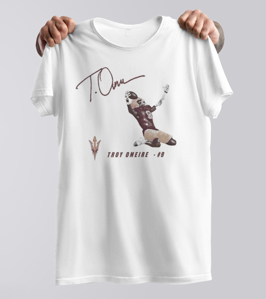 Troy Omeire #9 Arizona State Sun Devils Football Signature T. Omeire T-Shirt