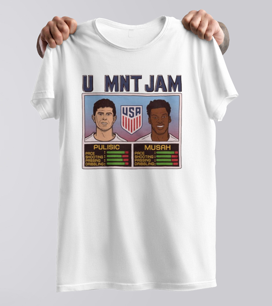 USMNT Jam Pulisic Musah USA Team Pace Shooting Passing Dribbling T-Shirt