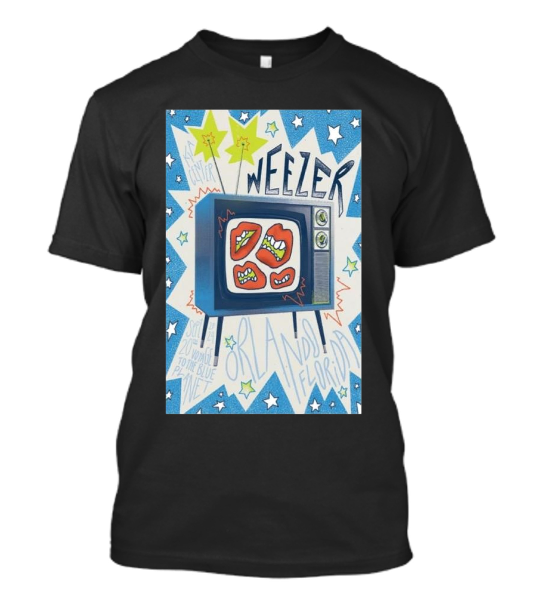 Weezer Live Orlando Florida September 20 2024 Kia Center Event T-Shirt