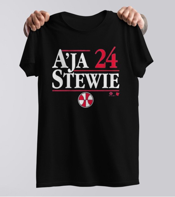 A’ja Stewie 24 Basketball Team Iconic Duo T-Shirt
