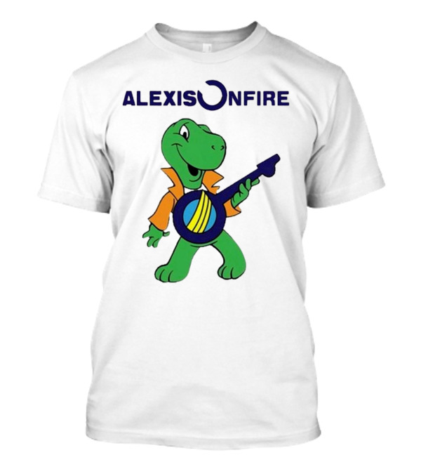 Alexisonfire 2024 Domer Aug Green Character With Banjo T-Shirt