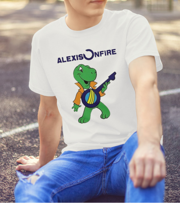 Alexisonfire 2024 Domer Aug Green Character With Banjo T-Shirt