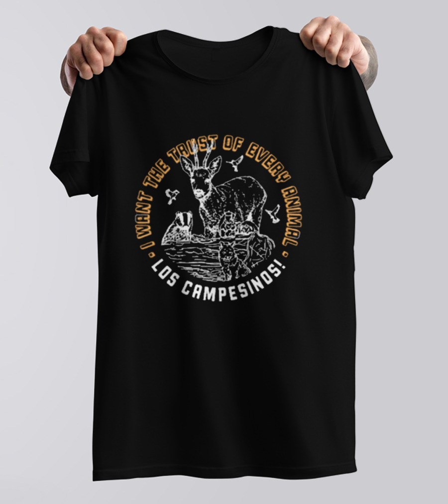 I Want The Trust Of Every Animal 2024 Mortal Joy Tour Los Campesinos T-Shirt