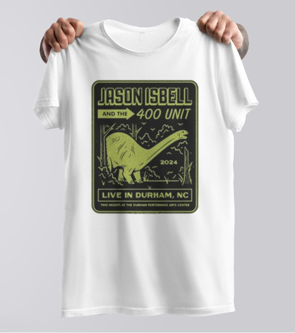 Jason Isbell And The 400 Unit Live In Durham NC 2024 Dinosaur T-Shirt
