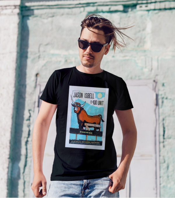 Jason Isbell And The 400 Unit With Alejandro Escovedo At Durham Performing Arts Center On September 20, 2024 - Hit Grass Win Salad T-Shirt