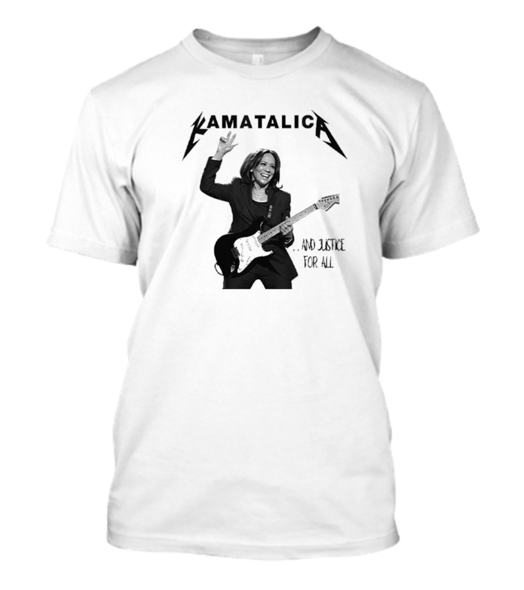 Kamatalica And Justice For All Kamala Electric Guitar T-Shirt