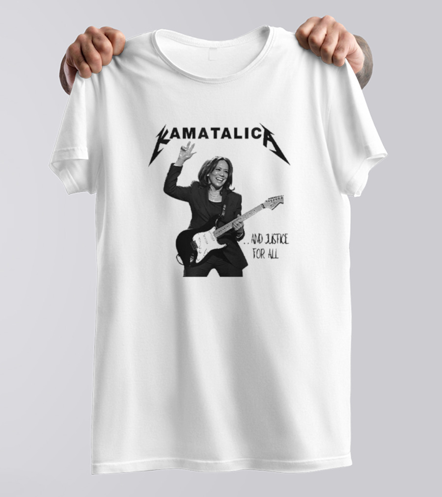 Kamatalica And Justice For All Kamala Electric Guitar T-Shirt