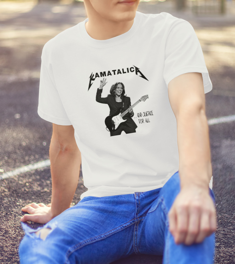 Kamatalica And Justice For All Kamala Electric Guitar T-Shirt