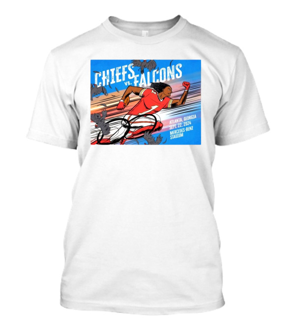Chiefs Vs. Falcons Atlanta Georgia Sept. 22 2024 Mercedes-Benz Stadium T-Shirt