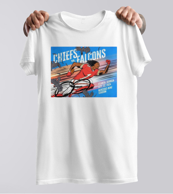 Chiefs Vs. Falcons Atlanta Georgia Sept. 22 2024 Mercedes-Benz Stadium T-Shirt