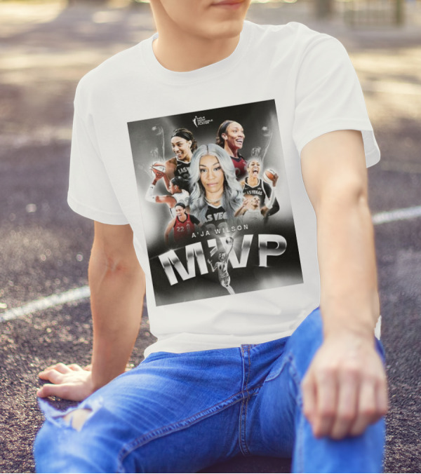 A'ja Wilson Las Vegas Aces WNBA MVP T-Shirt