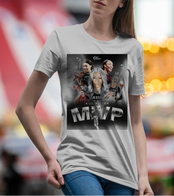 A'ja Wilson Las Vegas Aces WNBA MVP T-Shirt