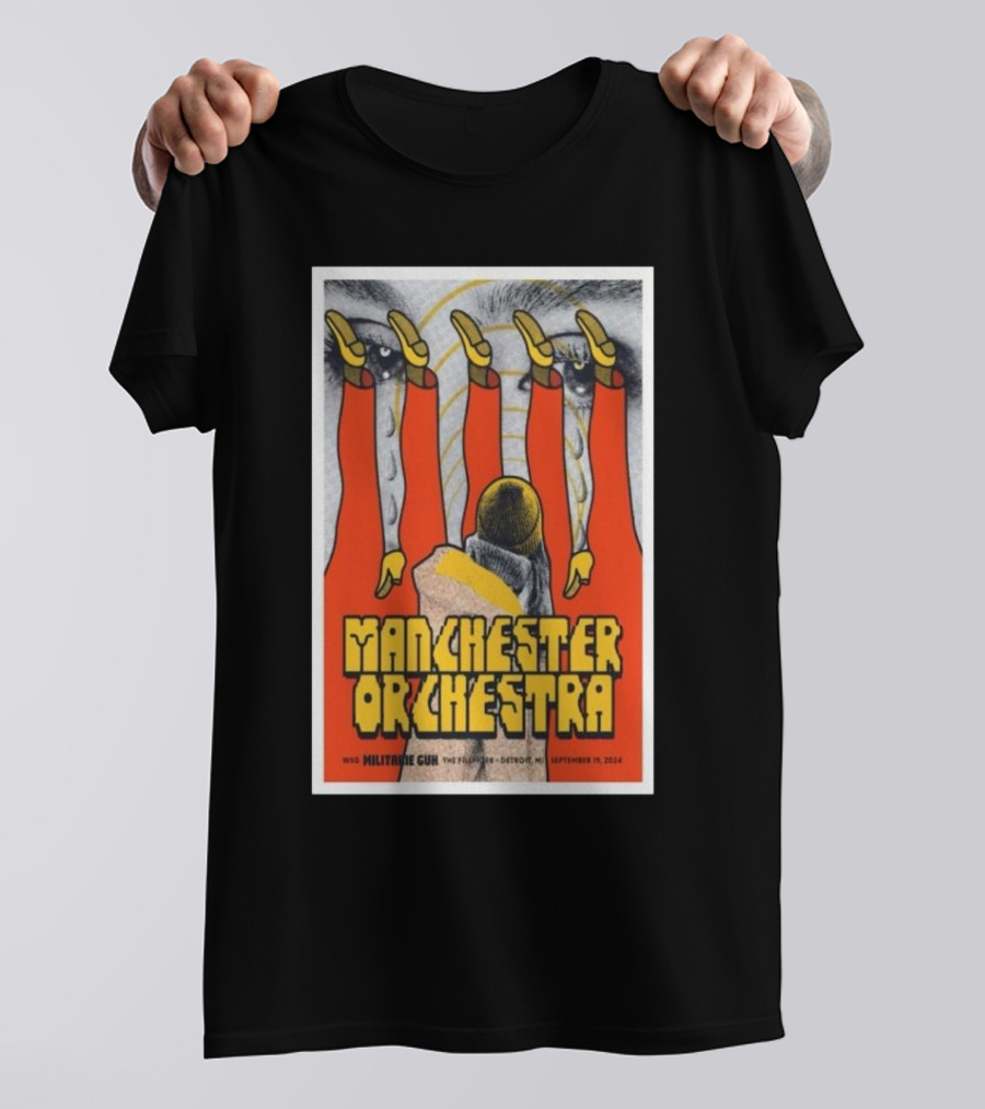 Manchester Orchestra Militaire Gun Tour Detroit September 19, T-Shirt