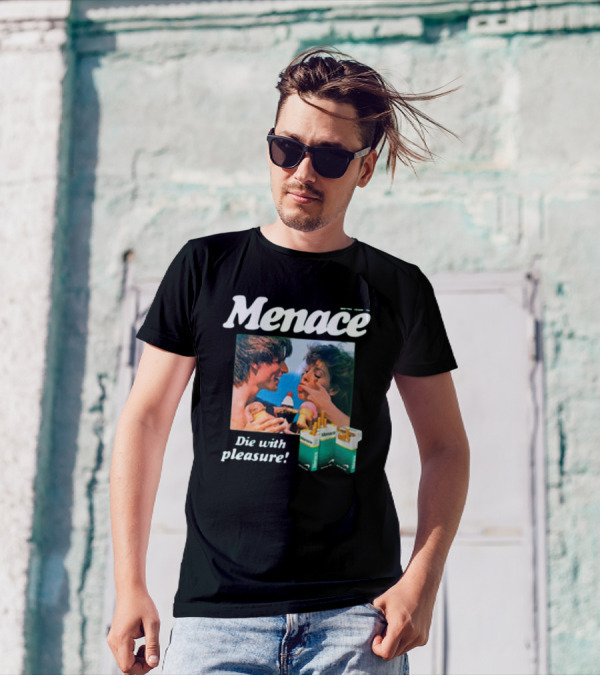 Menace Die With Pleasure Newport Cigarettes Menthol Ice Cream Fun T-Shirt