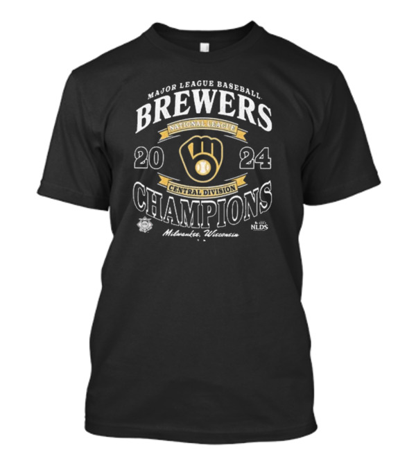 Major League Baseball Brewers National League Central Division Champions 2024 Milwaukee Wisconsin NLDS T-Shirt