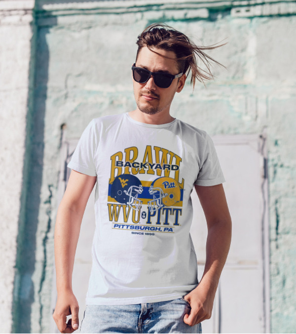 NCAA 2024 Backyard Brawl WVU Vs Pitt Pittsburgh PA Since 1895 T-Shirt