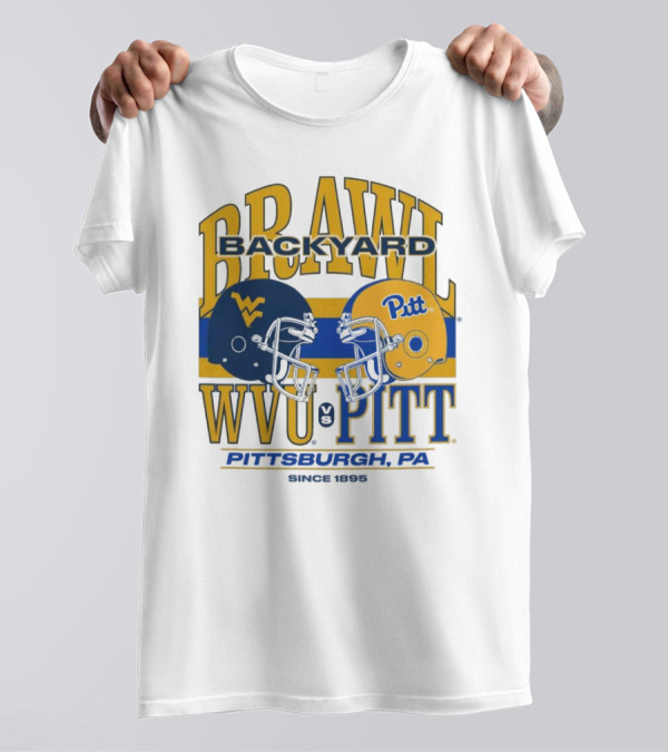 NCAA 2024 Backyard Brawl WVU Vs Pitt Pittsburgh PA Since 1895 T-Shirt