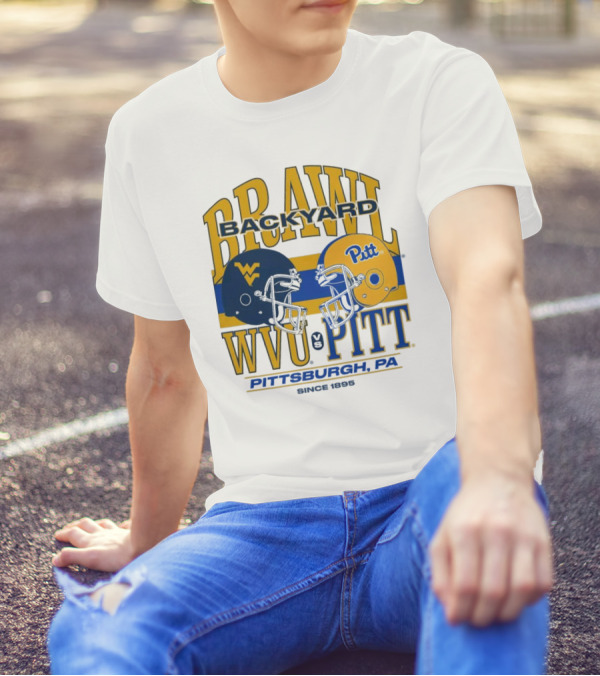 NCAA 2024 Backyard Brawl WVU Vs Pitt Pittsburgh PA Since 1895 T-Shirt