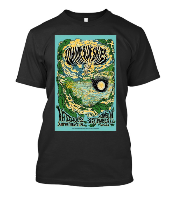 Johnny Blue Skies KettleHouse Amphitheater Bonner MT September 22 T-Shirt