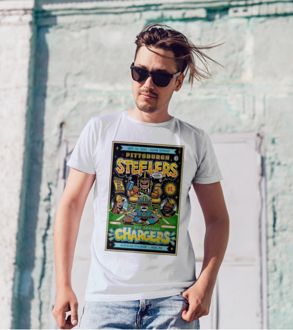 Pittsburgh Steelers Vs Los Angeles Chargers Sep 22 2024 Home Opener Acrisure Stadium Pgh PA T-Shirt
