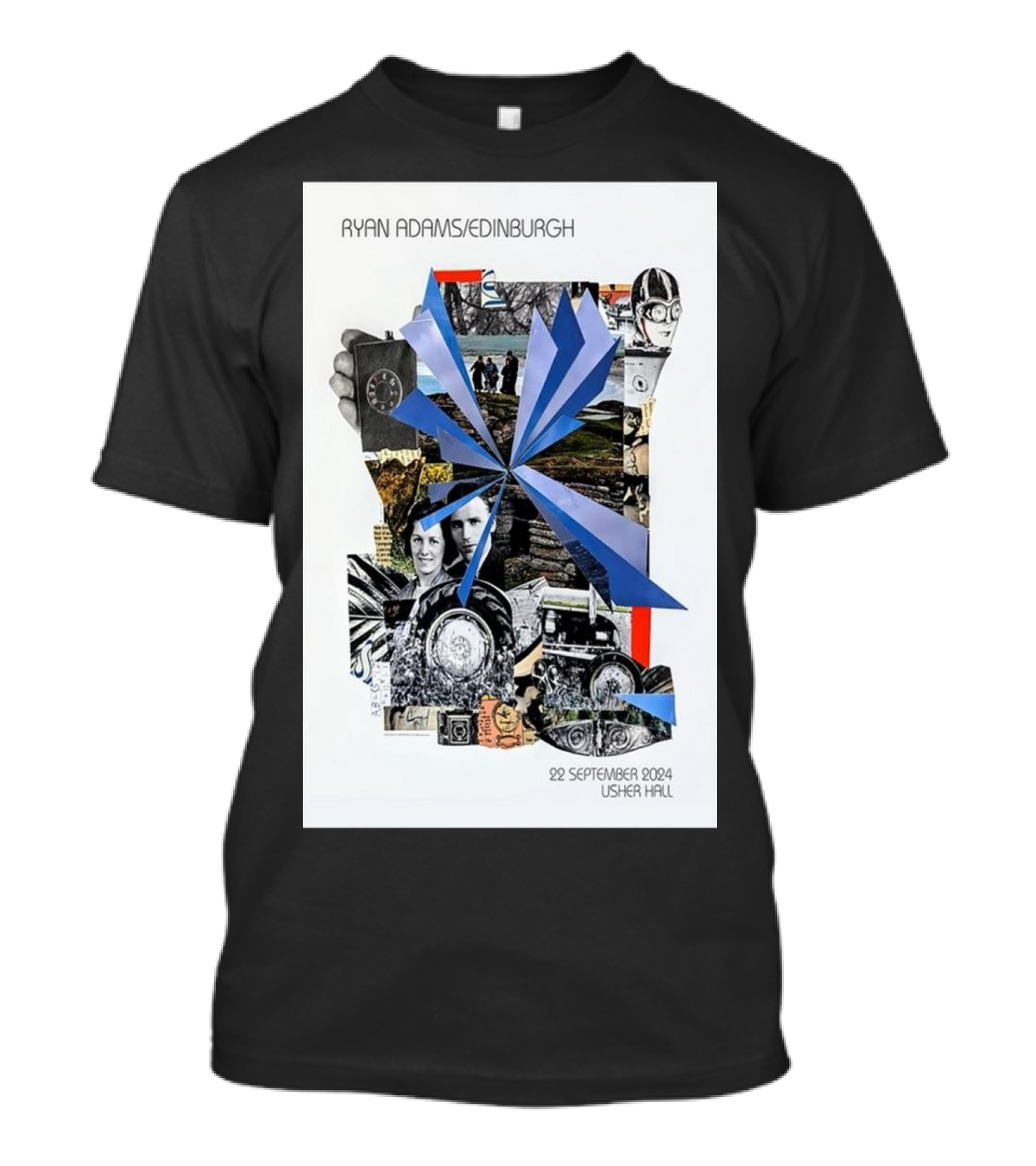 Ryan Adams Edinburgh 22 September 2024 Usher Hall Collage T-Shirt