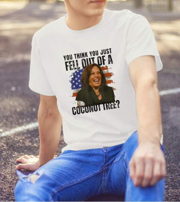 Gabby Williams Seattle Storm Kamala You Think You Just Fell Out Of A Coconut Tree American Flag T-Shirt