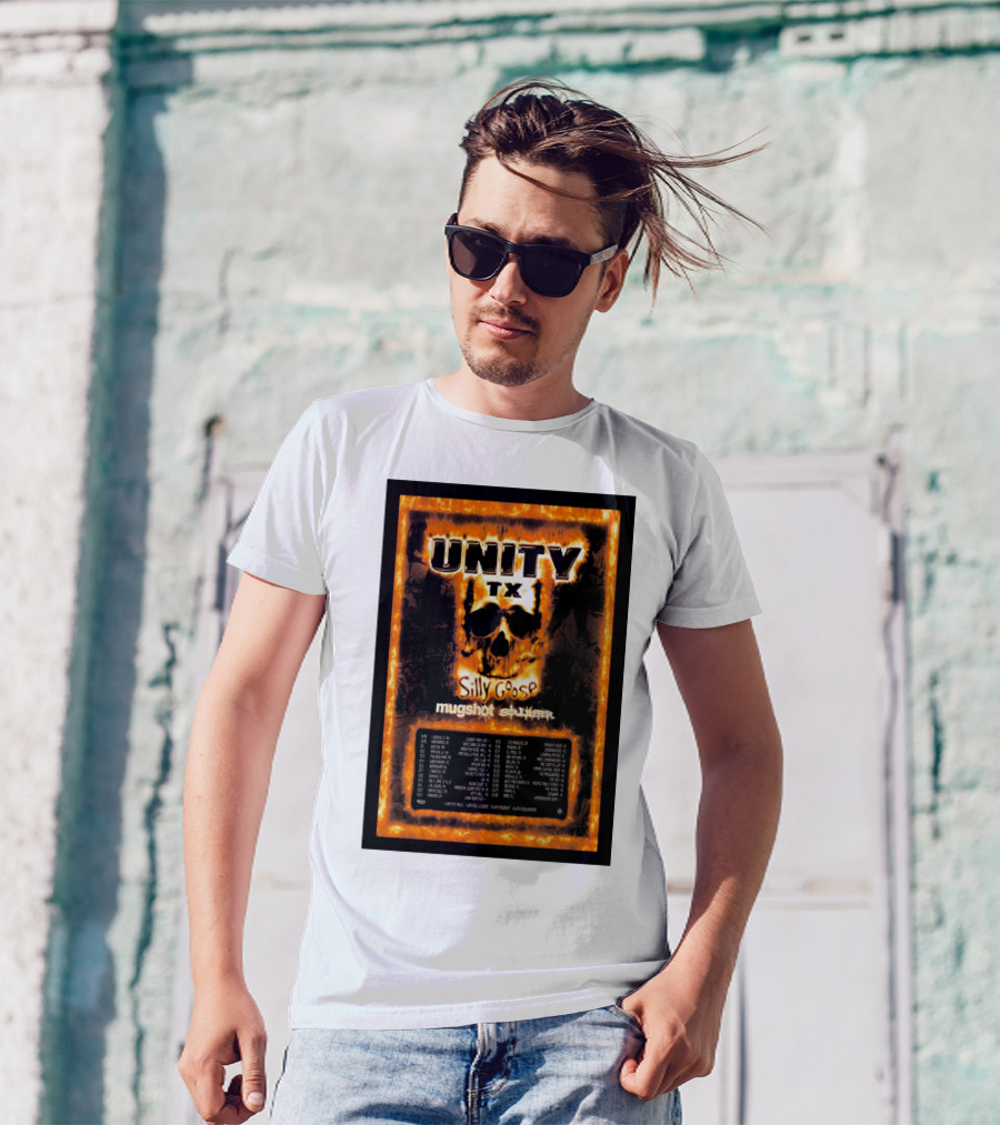 Unity TX Tour Fall 2024 Silly Goose Mugshot Dates T-Shirt