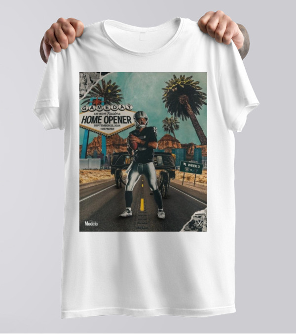 Week 3 Las Vegas Raiders Home Opener Gameday September 22 2024 1:05 PM PDT Modelo T-Shirt