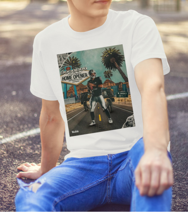 Week 3 Las Vegas Raiders Home Opener Gameday September 22 2024 1:05 PM PDT Modelo T-Shirt