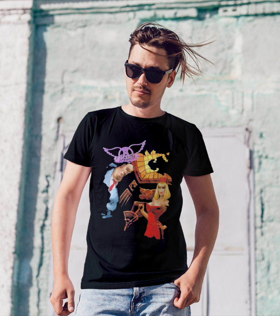 Aerosmith Love In An Elevator 2024 Vintage Cartoon Characters T-Shirt