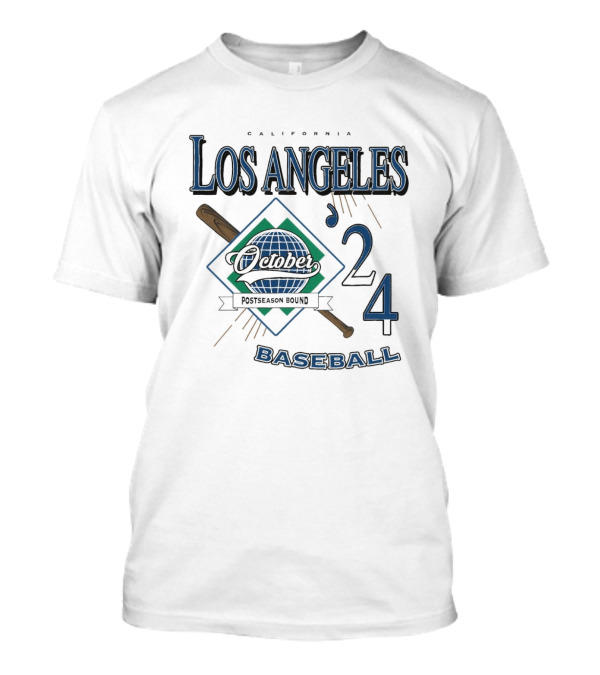 California Los Angeles October Postseason Bound Baseball '24 T-Shirt