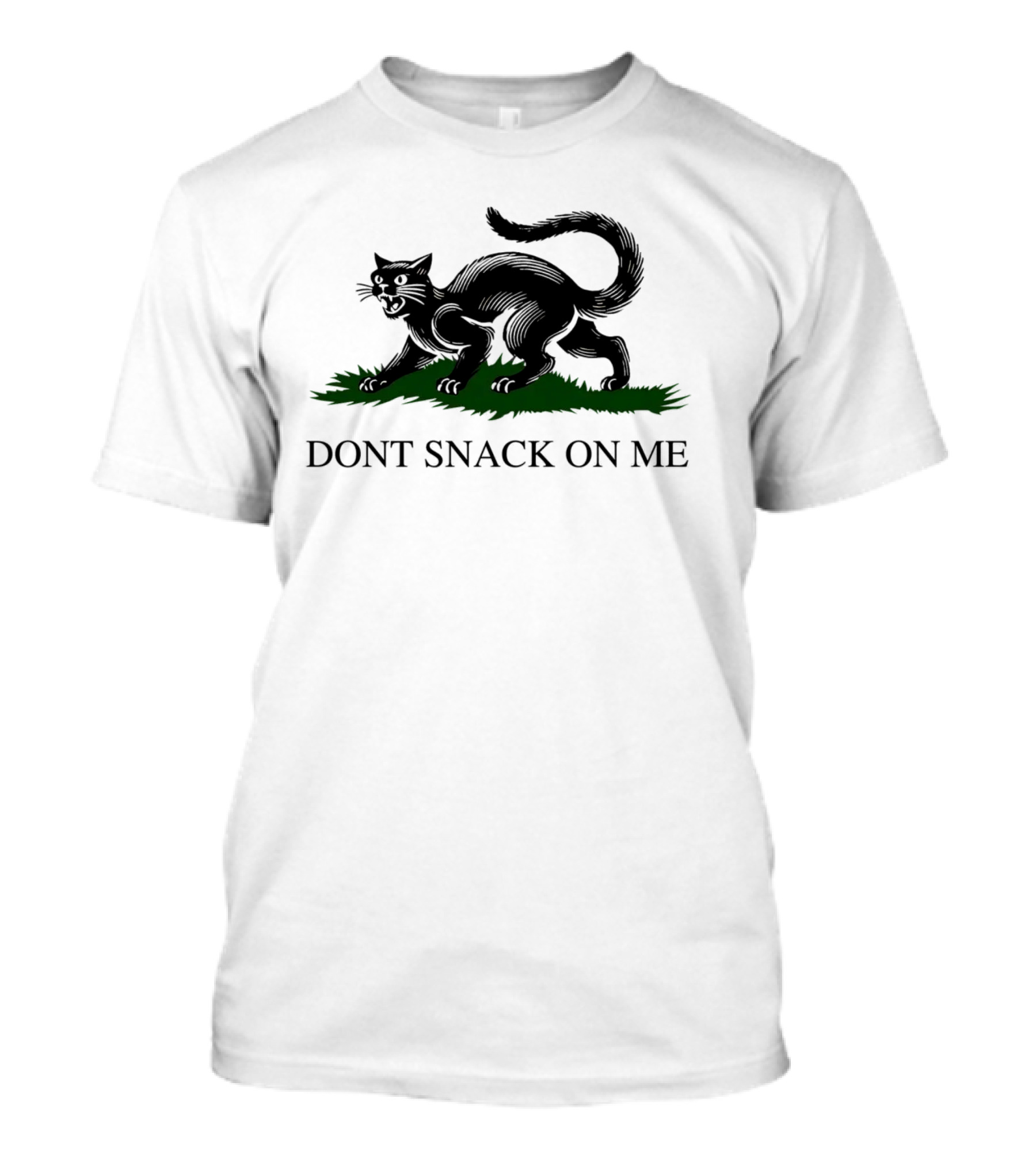 Dont Snack On Me Black Cat T-Shirt