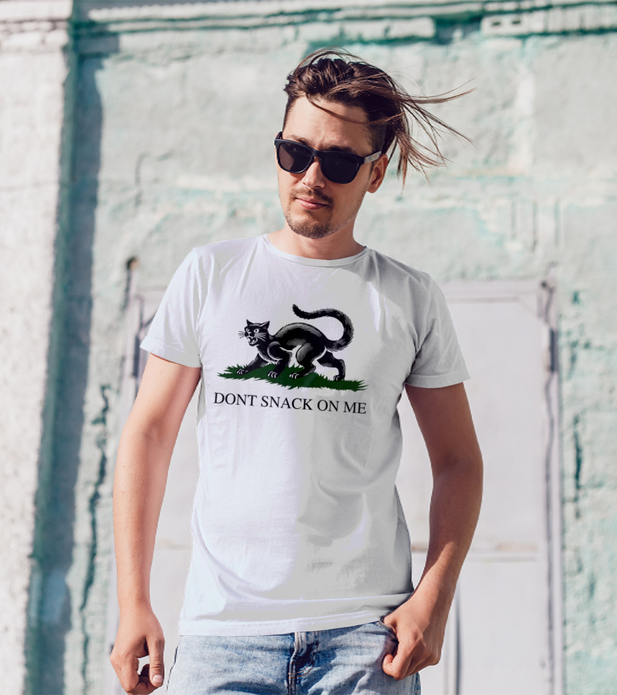 Dont Snack On Me Black Cat T-Shirt
