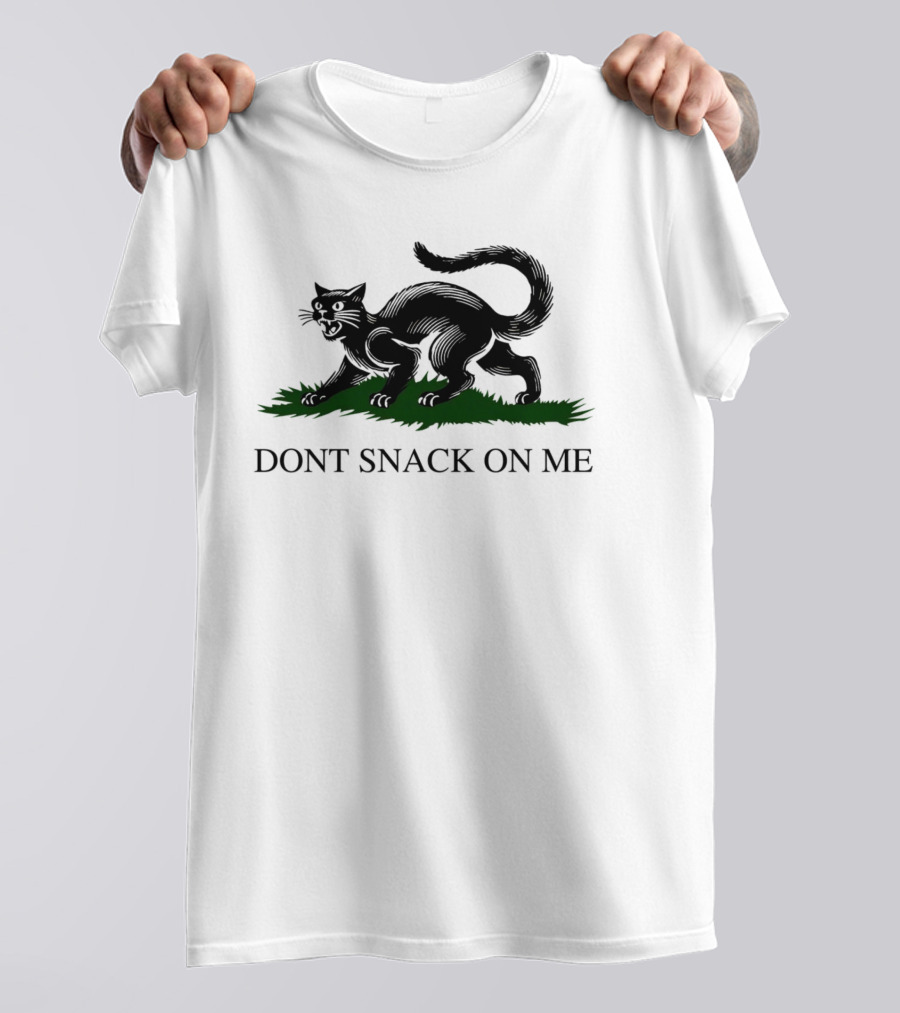 Dont Snack On Me Black Cat T-Shirt