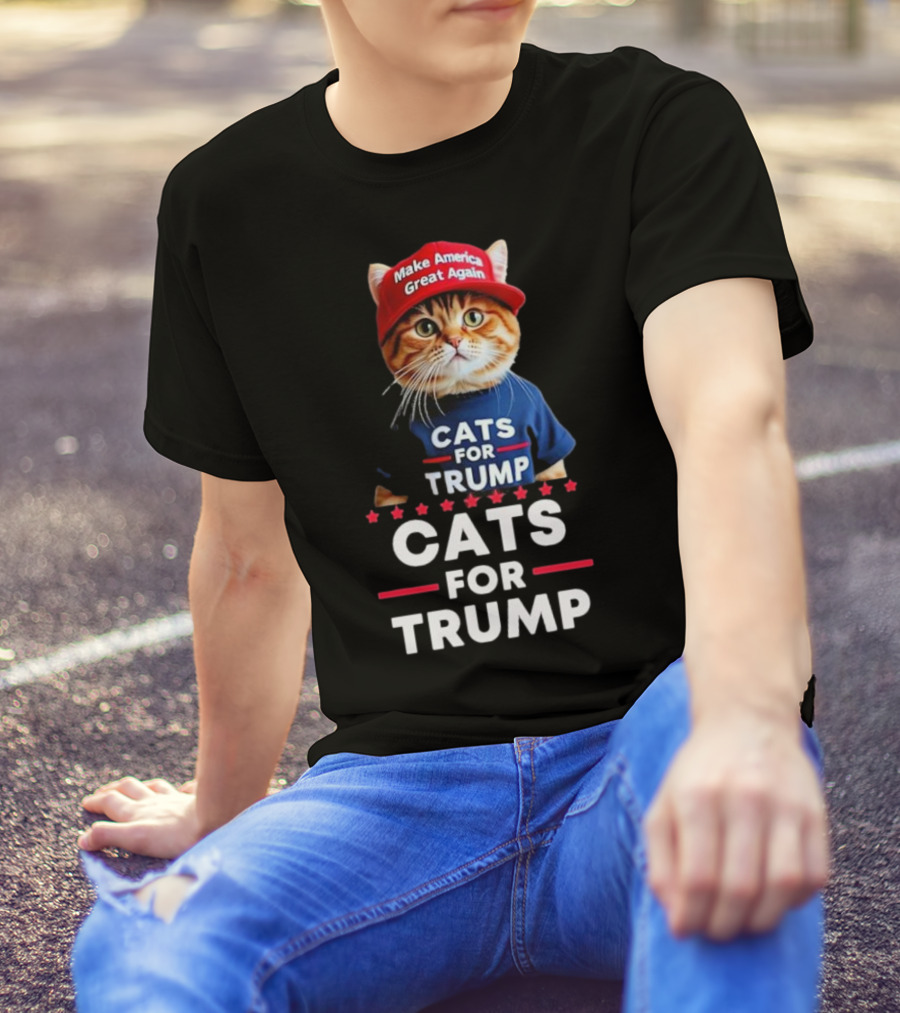Cats For Trump Make America Great Again T-Shirt