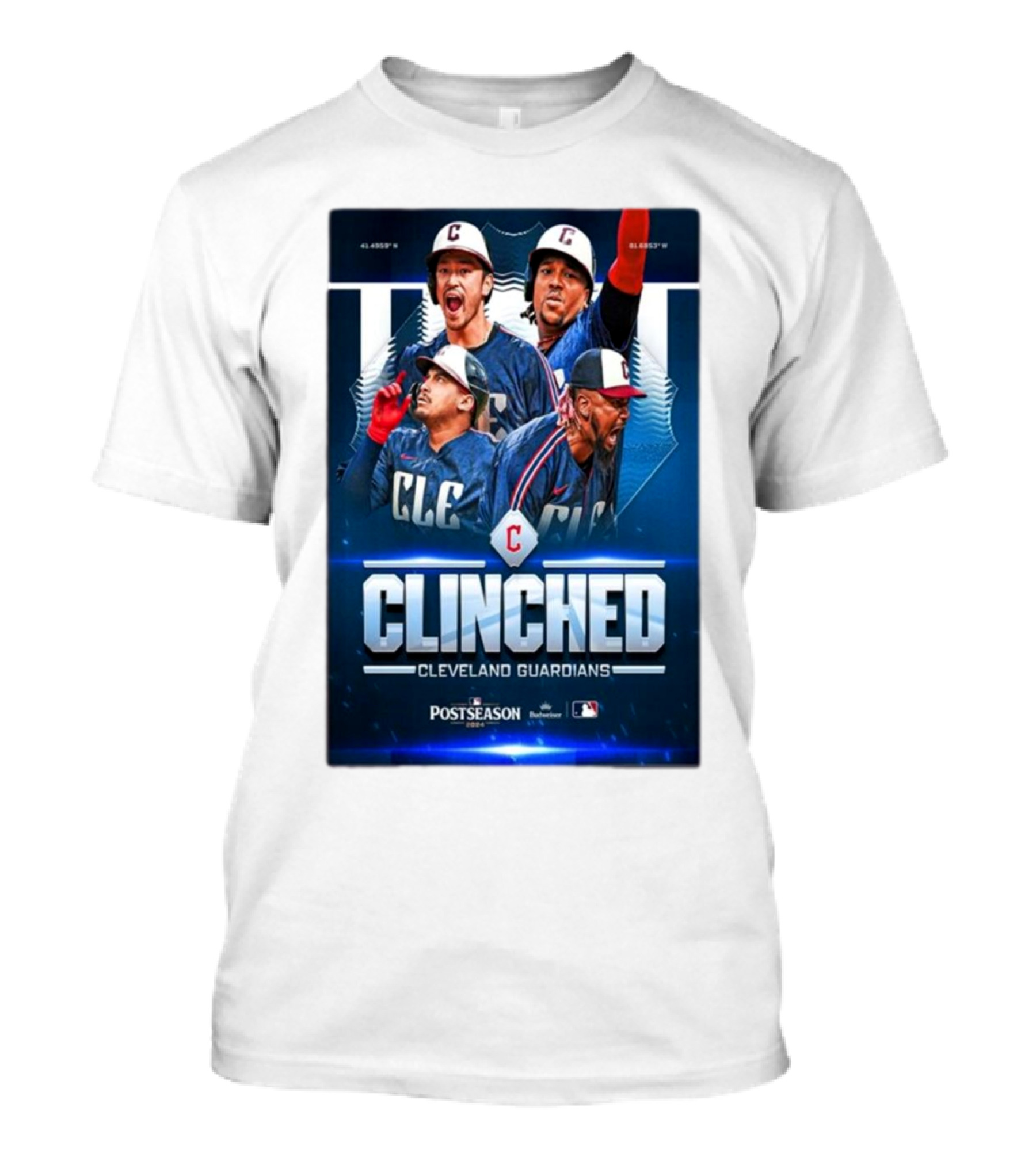 Cleveland Guardians Clinched Postseason MLB 2024 Champions T-Shirt