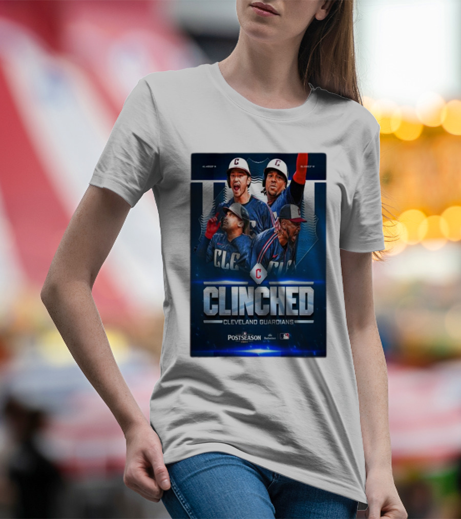 Cleveland Guardians Clinched Postseason MLB 2024 Champions T-Shirt